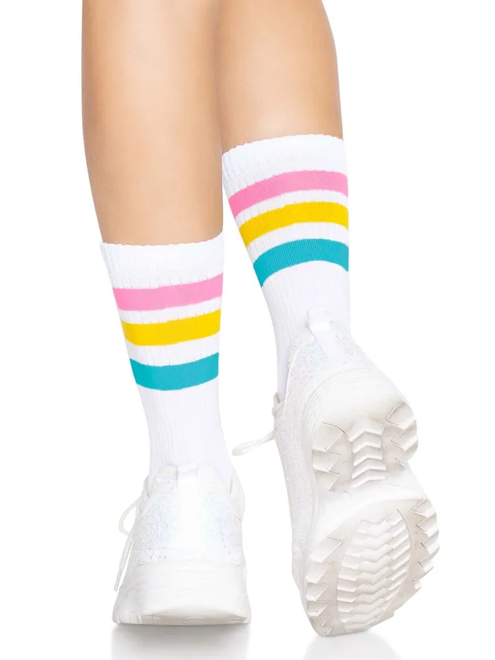 Leg Avenue Pride Crew Socks One Size Pansexual Teddies And Bodies Leg Avenue Pride Crew Socks One Size Pansexual Teddies And Bodies