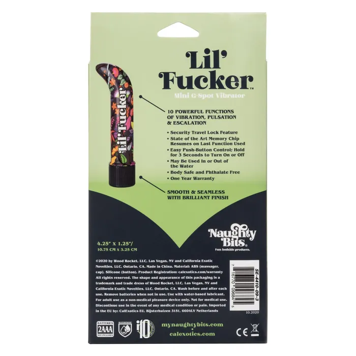Naughty Bits Lil Fucker Mini GSpot Vibrator CalExotics Female Sex Toys Naughty Bits Lil Fucker Mini GSpot Vibrator CalExotics Female Sex Toys