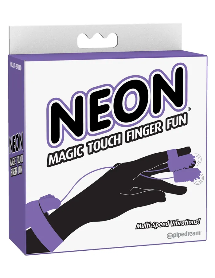 Neon Magic Touch Finger Fun Purple Pipedream Vibrators