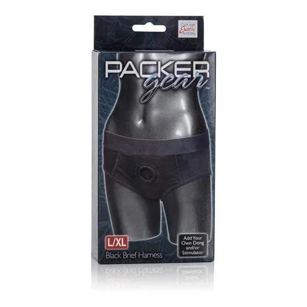 Packer Gear Brief Harness Largeextra Large Black CalExotics Mens Underwear Packer Gear Brief Harness Largeextra Large Black CalExotics Mens Underwear