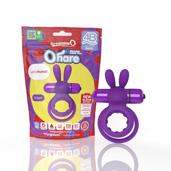 Screaming O 4b Ohare Wearable Rabbit Vibe Grape Screaming O Vibrators Screaming O 4b Ohare Wearable Rabbit Vibe Grape Screaming O Vibrators