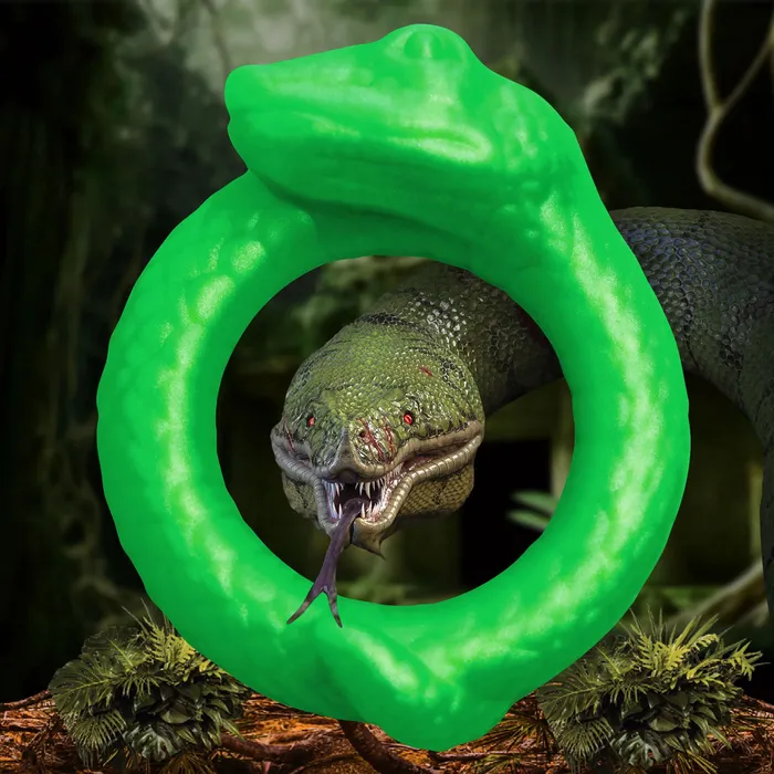 Serpentine Silicone Cock Ring Green XR Brands Creature Cocks Male Sex Toys Serpentine Silicone Cock Ring Green XR Brands Creature Cocks Male Sex Toys