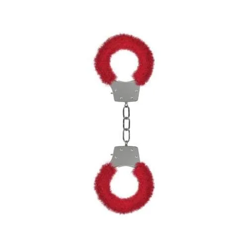 Shots Ouch Vibrators Pleasure Handcuffs Furry Red