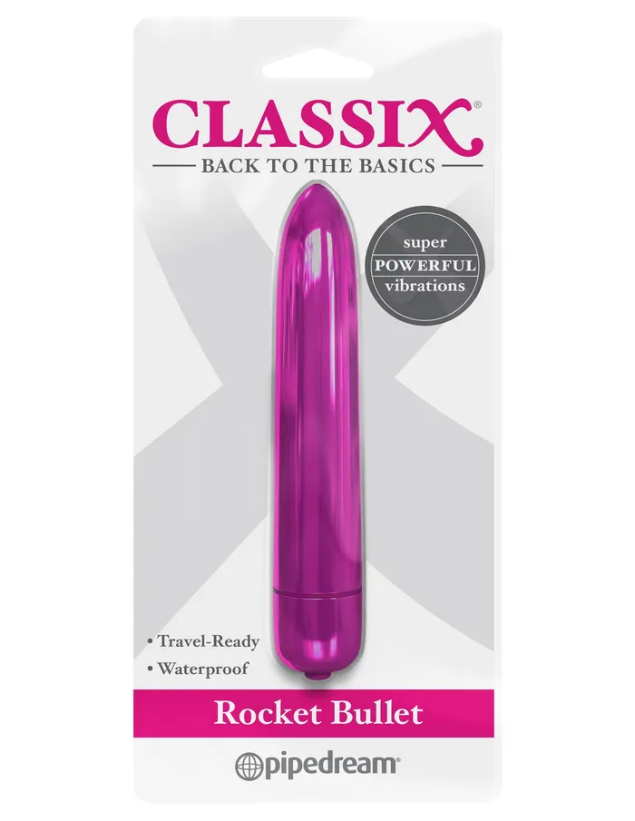 Vibrators Pipedream Classix Rocket Bullet Pink