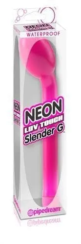 Vibrators Pipedream Neon Luv Touch Slender G Pink Vibrators Pipedream Neon Luv Touch Slender G Pink