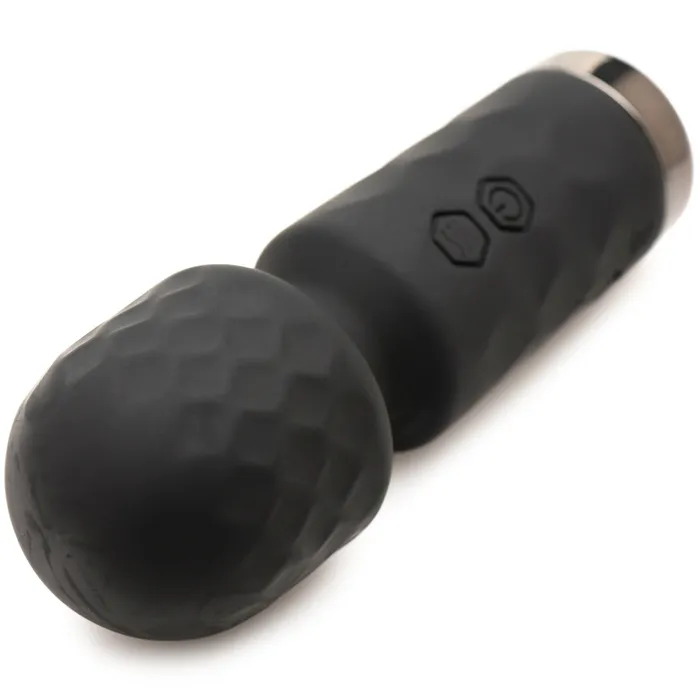Vibrators XR Brands Bang 10x Mini Silicone Wand Black Vibrators XR Brands Bang 10x Mini Silicone Wand Black