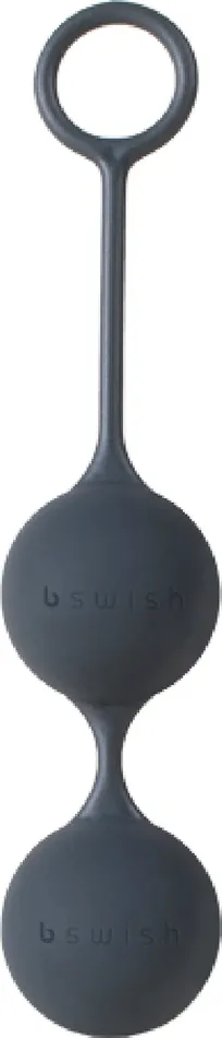 Anal B Swish BFIT Classic Weighted Silicone Kegel Love Balls Build Strength by Bswish Black Black