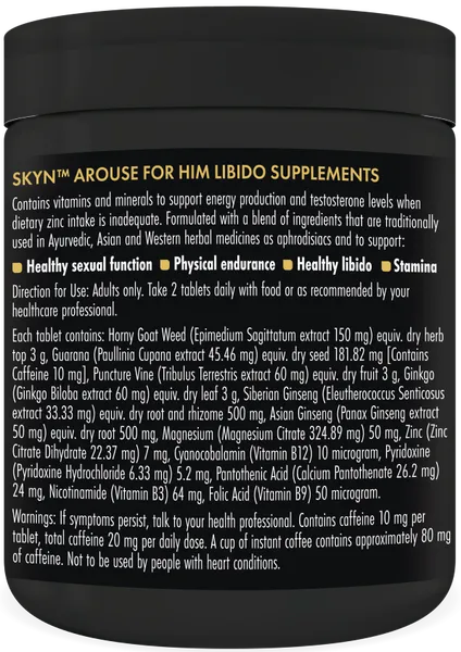 Anal LifeStyles Arouse For Him Libido Supplements 60 Tablets
