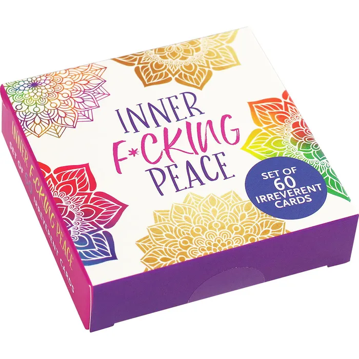 Anal Peter Pauper Press Inner Fcking Peace Cards Set of 60