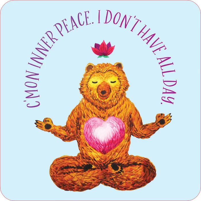 Anal Peter Pauper Press Inner Fcking Peace Cards Set of 60