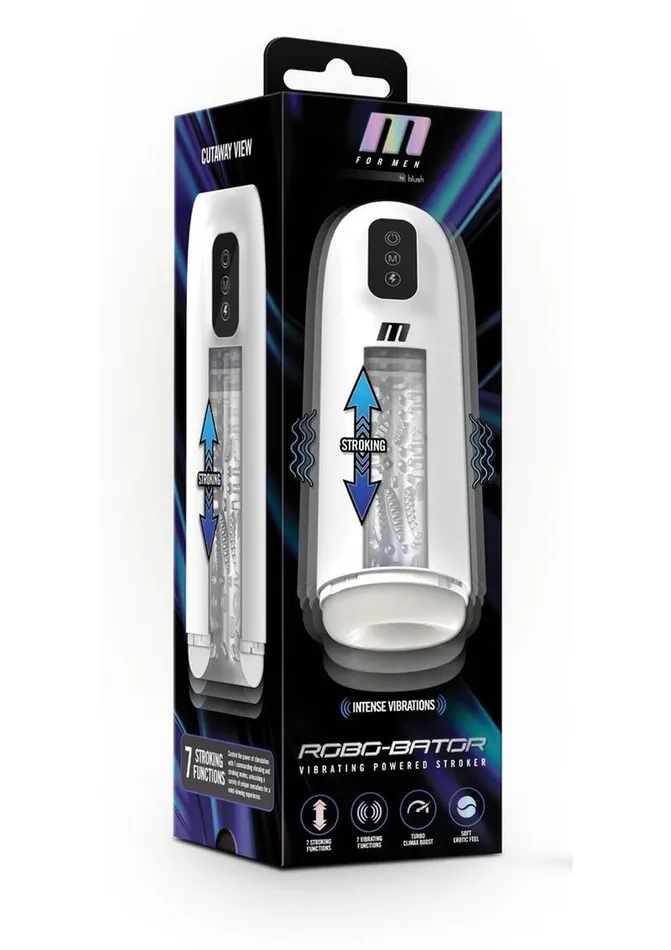 Blush Novelties Male Sex Toys M for Men RoboBator Rechargeable Masturbator Blush Novelties Male Sex Toys M for Men RoboBator Rechargeable Masturbator