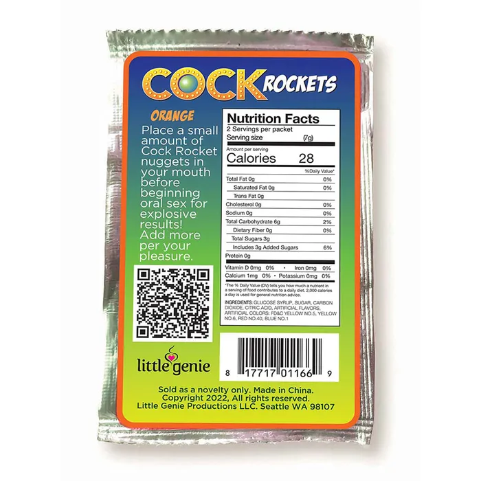 Cock Rockets Orange Little Genie Dildos