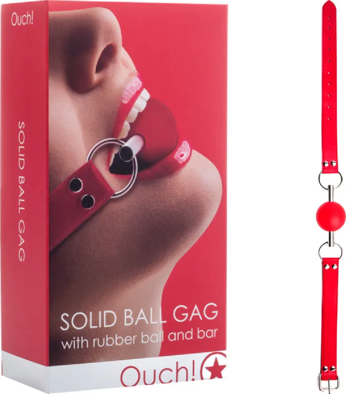 Couples Shots Media Solid Ball Gag Red Bondage Sex Adult Pleasure Orgasm