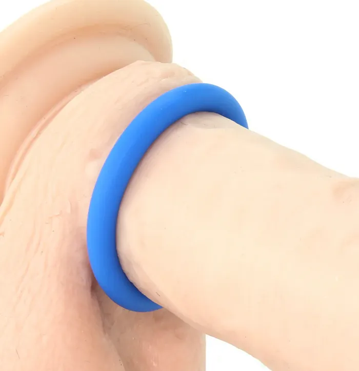 Dildos Erotica Adult Toys Ram Silicone Cock Rings 1 in Blue