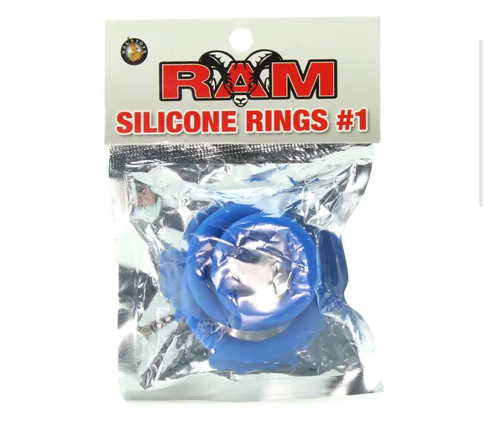 Dildos Erotica Adult Toys Ram Silicone Cock Rings 1 in Blue