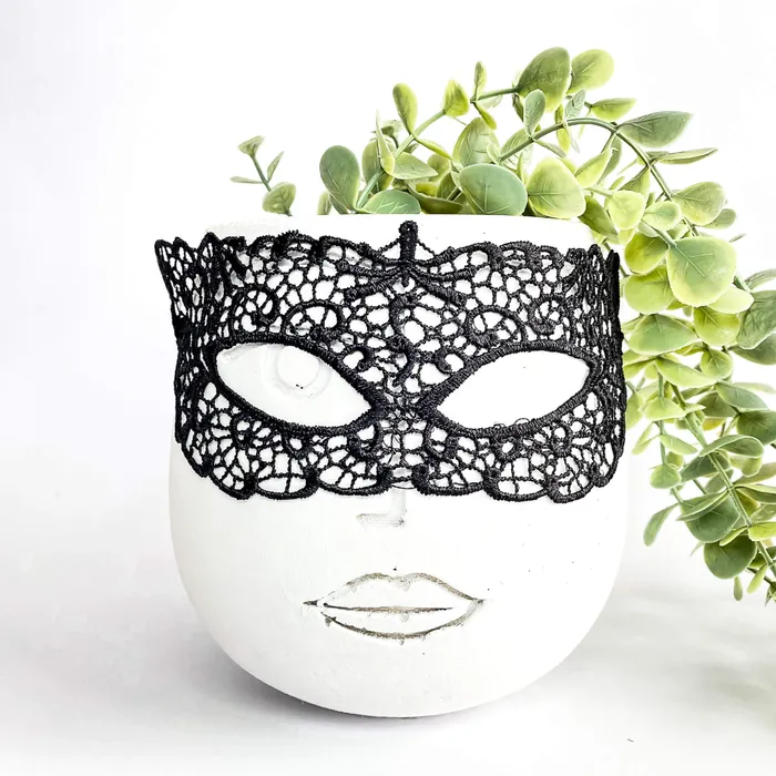 Eccentric Playroom Essentials Anal Black Masquerade Lace Mask