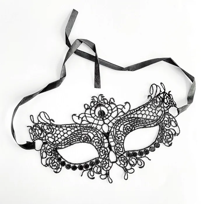 Eccentric Playroom Essentials Anal Black Masquerade Lace Mask
