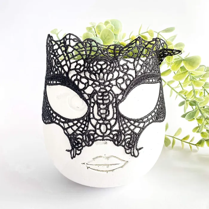 Eccentric Playroom Essentials Anal Black Masquerade Lace Mask