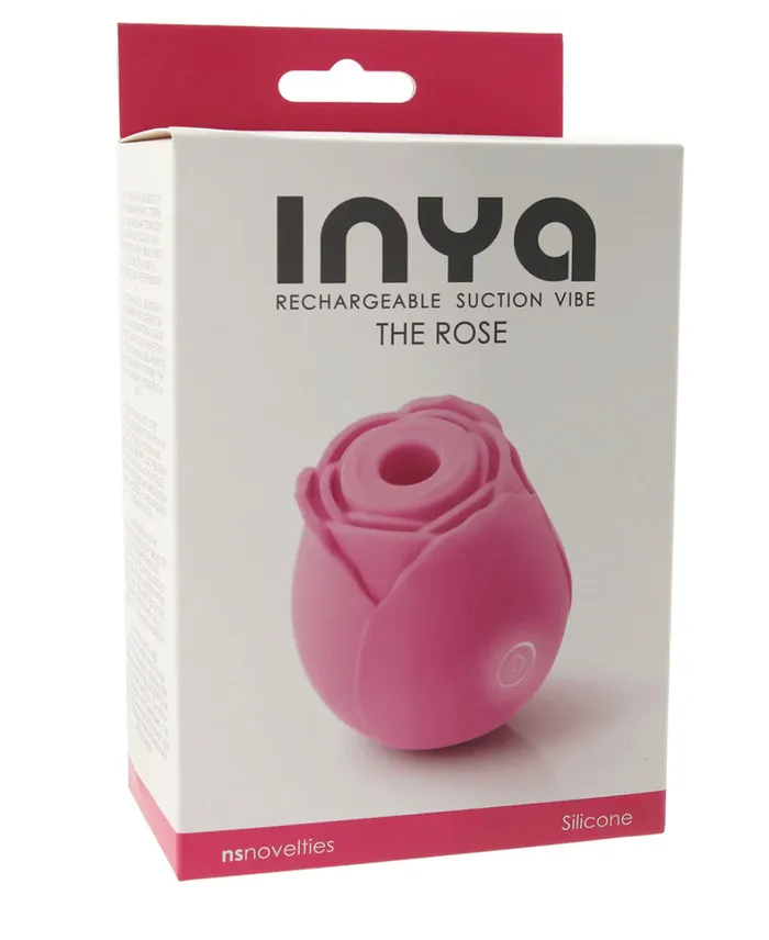 Erotica Adult Toys Inya The Rose Rechargeable Suction Vibe in Pink Vibrators