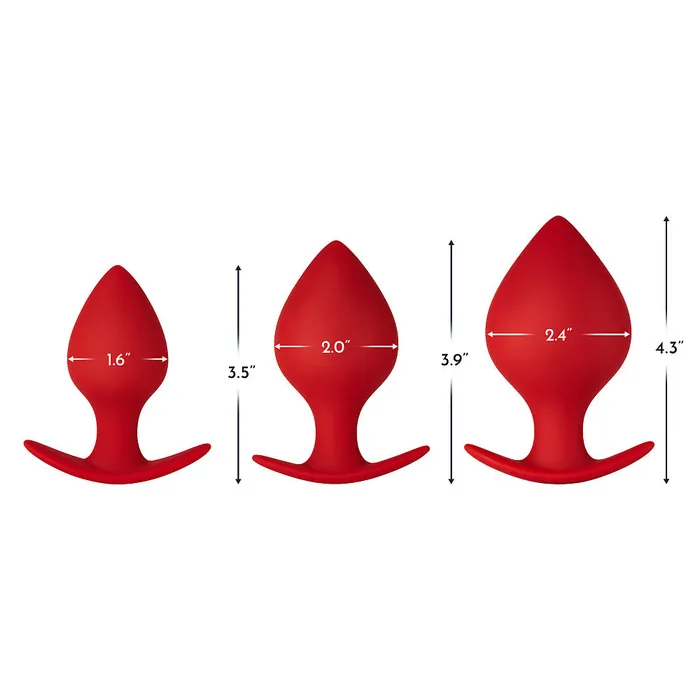 FORTO F63 Rattler Spade Red Assorted Sizes FORTO Vibrators