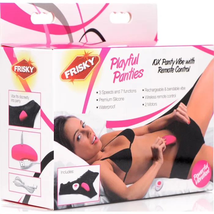 Frisky Playful Panties 10x Panty Vibe with Remote Control Female Sex Toys