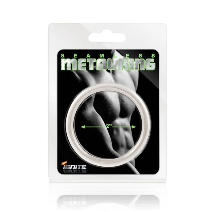 Ignite Seamless Metal Cock Ring 51mm Male Sex Toys