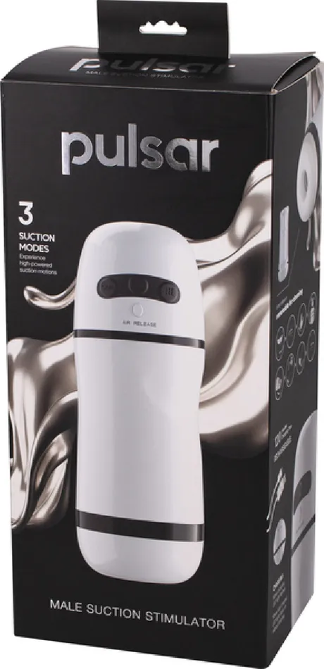 Male Sex Toys Seven Creations Pulsar Male Suction Stimulator White