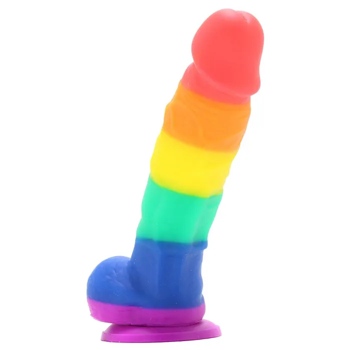 Pink Cherry Wholesale Dildos Colours Pride Edition 5 inch Silicone Dildo in Rainbow