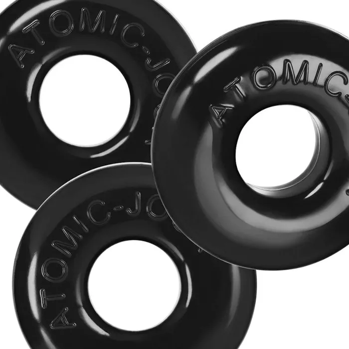 Ringer Max 3 Pc Cockring Set Black Oxballs Anal
