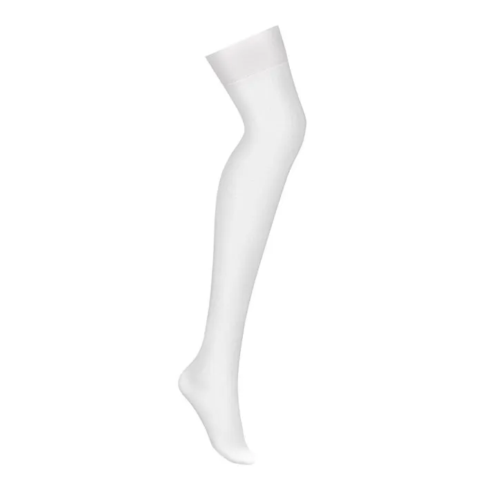S800 Sheer Stockings White Obsessive Hosiery