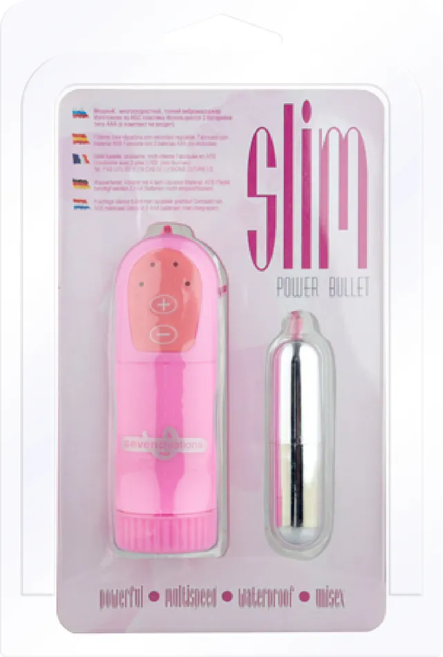 Seven Creations Female Sex Toys Slim Power Bullet Silver Pink Sex Adult Pleasure Orgasm Seven Creations Female Sex Toys Slim Power Bullet Silver Pink Sex Adult Pleasure Orgasm