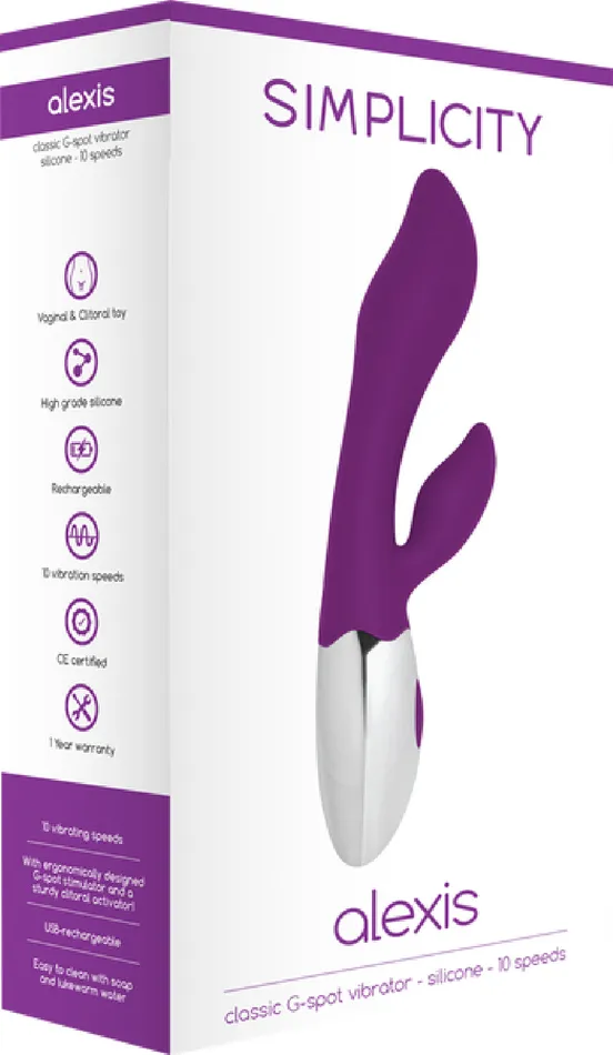 Shots Media ALEXIS Classic GSpot Vibrator Purple Sex Toy Adult Pleasure Vibrators