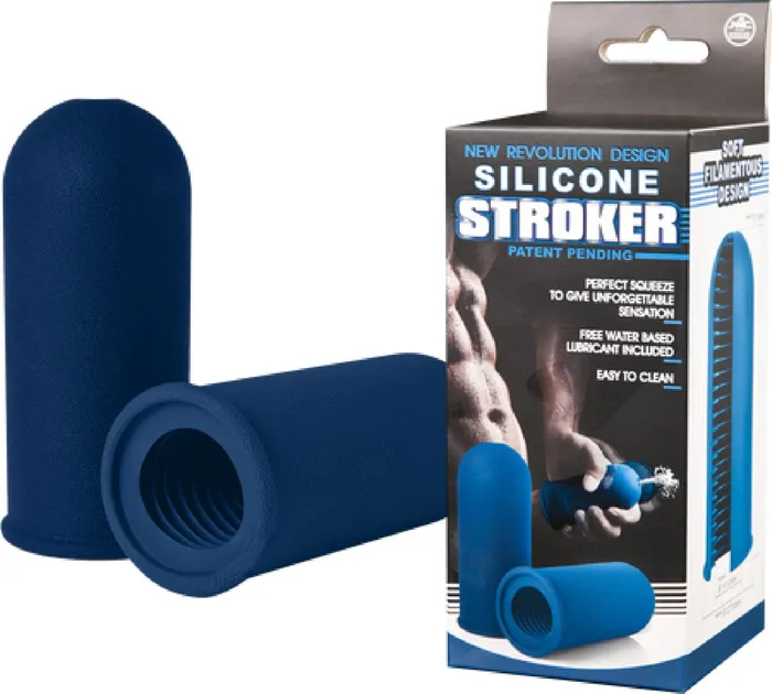 Silicone Masturbator Blue Sex Adult Pleasure Orgasm Nanma Male Sex Toys