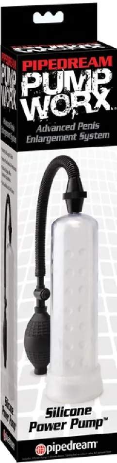 Silicone Power Pump Clear Pipedreams Male Sex Toys