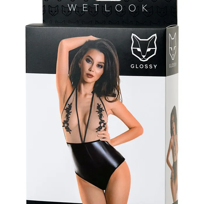 Teddies And Bodies Glossy Glossy Wetlook Bodysuit Kiara