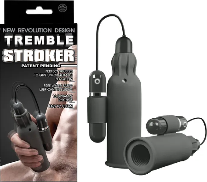 Tremble Stroker Silicone Masturbator Grey Nanma Male Sex Toys