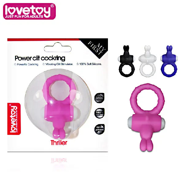 Vibrators Lovetoy Power Clit Cockring Thriller Pink Vibrators Lovetoy Power Clit Cockring Thriller Pink