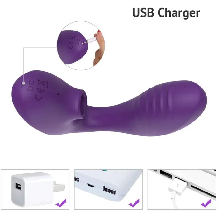 Vibrators SHande Carlota Air Wave GSpot Stimulator Purple
