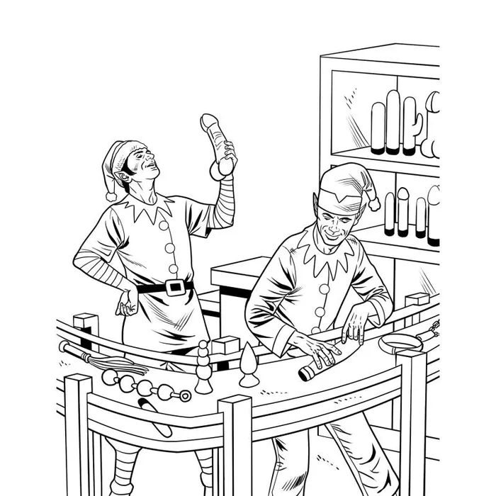 Wood Rocket Dildos The Dirtiest Christmas Colouring Book Ever