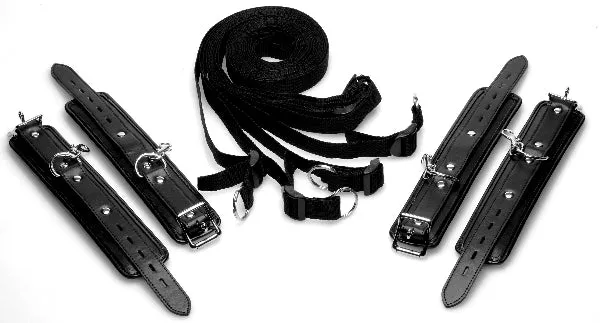 XR Brands Deluxe Bed Restraint Kit Couples XR Brands Deluxe Bed Restraint Kit Couples