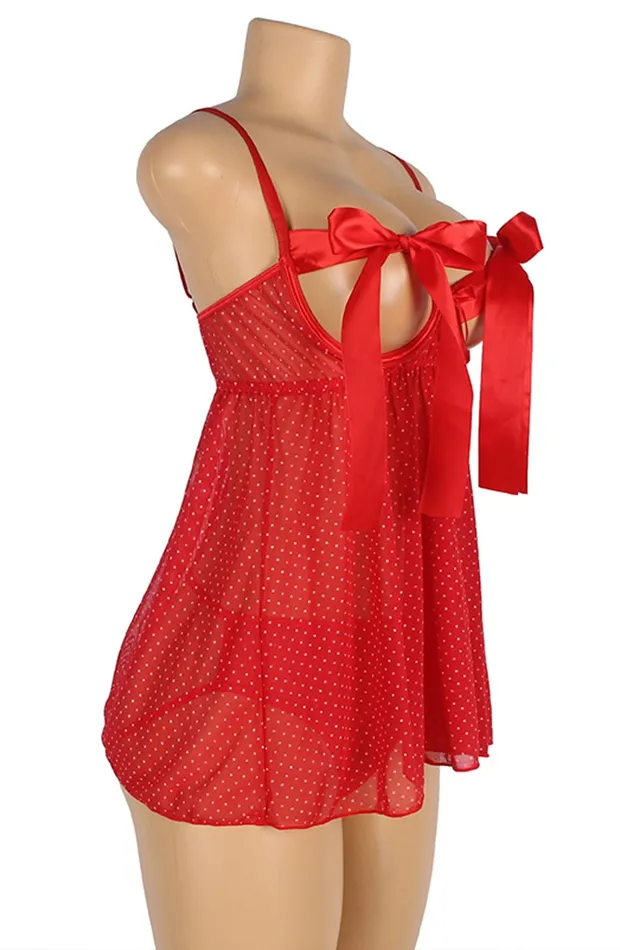YesX Anal YesX YX841 Red Babydoll Set YesX Anal YesX YX841 Red Babydoll Set