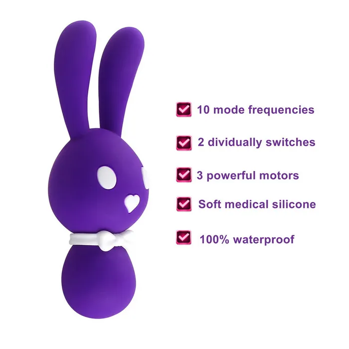 3 Motor Vibation 10 Mode Vibration Rabbit Vibrating Eggs soniker Vibrators