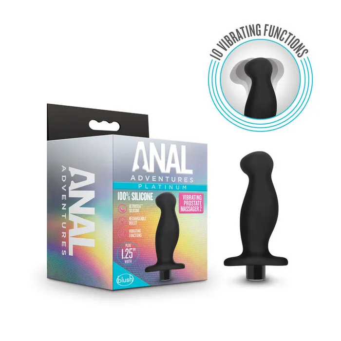 Anal Adventures Platinum Vibrating Prostate Massager 02 108 cm USB Rechargeable Prostate Massager Blush Novelties Male Sex Toys Anal Adventures Platinum Vibrating Prostate Massager 02 108 cm USB Rechargeable Prostate Massager Blush Novelties Male Sex Toys