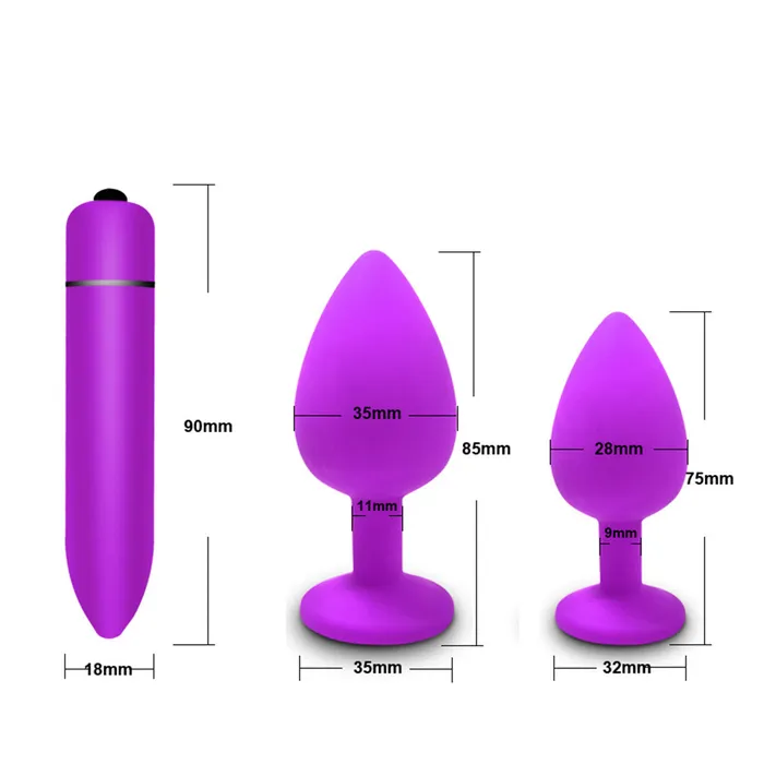 Anal soniker 10 Speeds Vibrator Sex Shop White Crystal Jewelry Butt Plug Massager Silicone Dildo Vibrator Anal Plug Women Gay Sex Toy