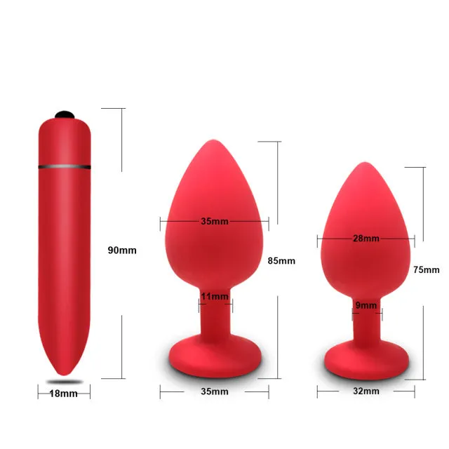 Anal soniker 10 Speeds Vibrator Sex Shop White Crystal Jewelry Butt Plug Massager Silicone Dildo Vibrator Anal Plug Women Gay Sex Toy