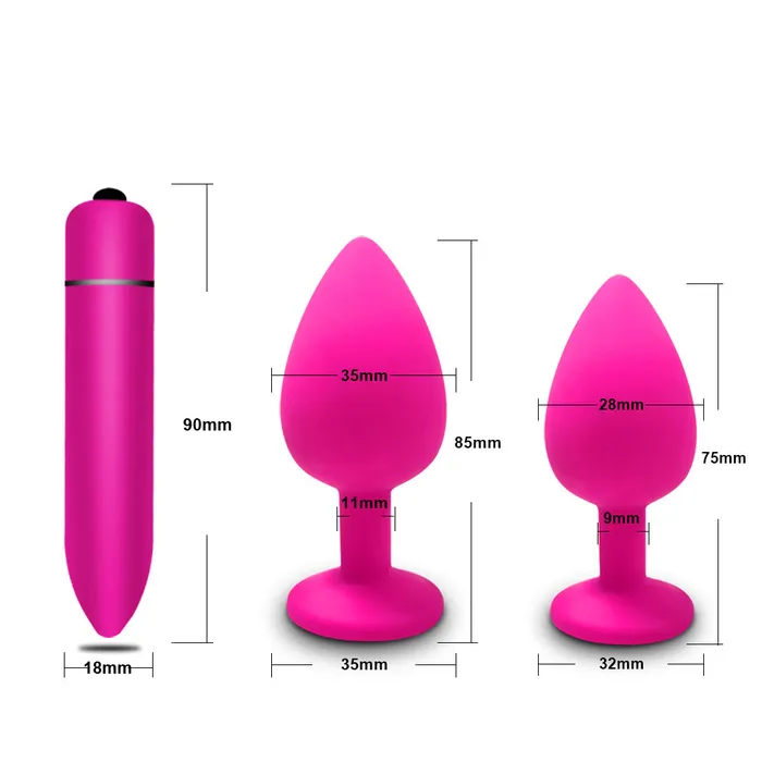 Anal soniker 10 Speeds Vibrator Sex Shop White Crystal Jewelry Butt Plug Massager Silicone Dildo Vibrator Anal Plug Women Gay Sex Toy
