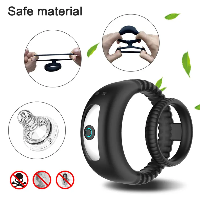 Couples soniker Cock Vibrator Ring Penis Delay Ejaculation Cockring on For Man Sex Toys Couples soniker Cock Vibrator Ring Penis Delay Ejaculation Cockring on For Man Sex Toys
