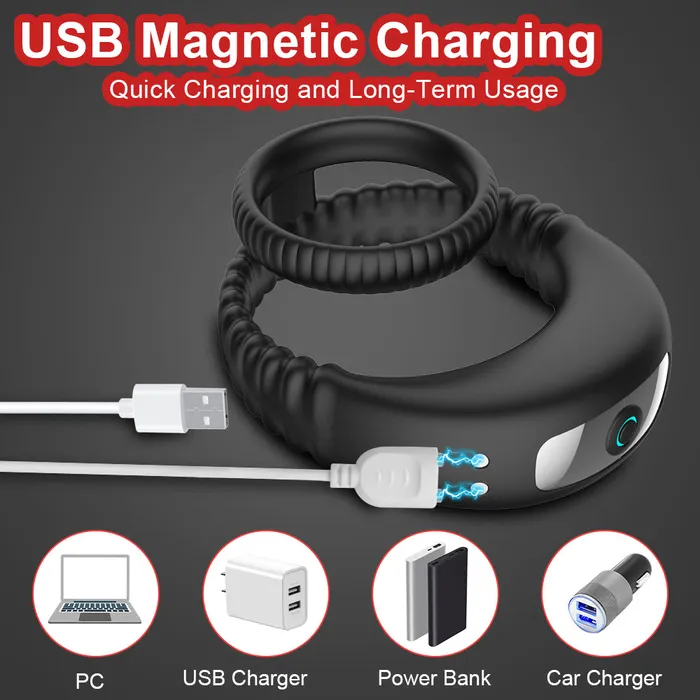 Couples soniker Cock Vibrator Ring Penis Delay Ejaculation Cockring on For Man Sex Toys Couples soniker Cock Vibrator Ring Penis Delay Ejaculation Cockring on For Man Sex Toys