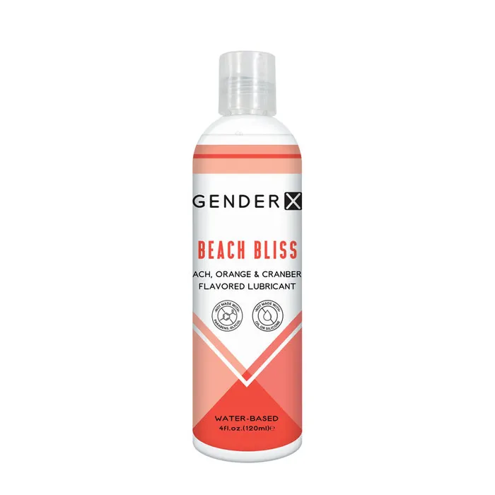 Gender X Anal Gender X BEACH BLISS Flavoured Lube 120 ml Peach Orange Cranberry Flavoured Water Based Lubricant 120 ml Bottle Gender X Anal Gender X BEACH BLISS Flavoured Lube 120 ml Peach Orange Cranberry Flavoured Water Based Lubricant 120 ml Bottle