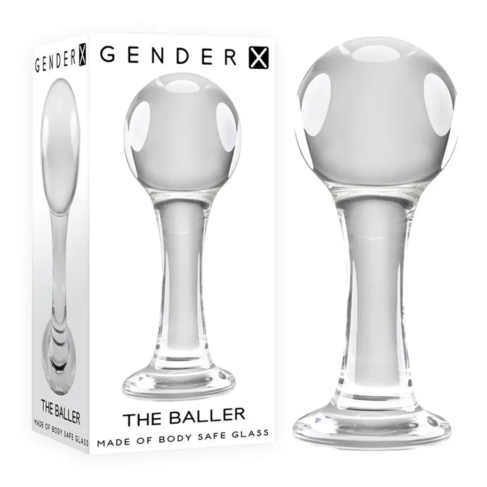 Gender X Anal Gender X THE BALLER Glass 11 cm Anal Plug
